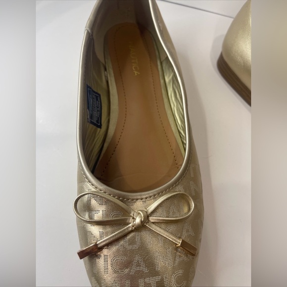 Women's Gold Nautica Ballet Flat Shoes   8 1/2. Grayford - Picture 10 of 12